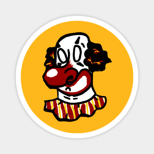 Bald Stripey Clown Magnet